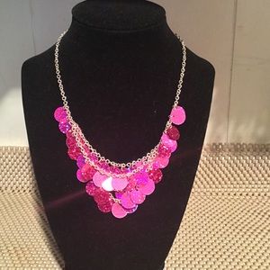 Little Girl Bling necklace with adjustable length.
